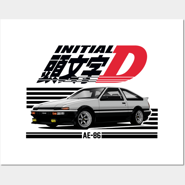 Initial D - anime japan Wall Art by Grindbising